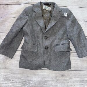Gray Kids Blazer Vintage